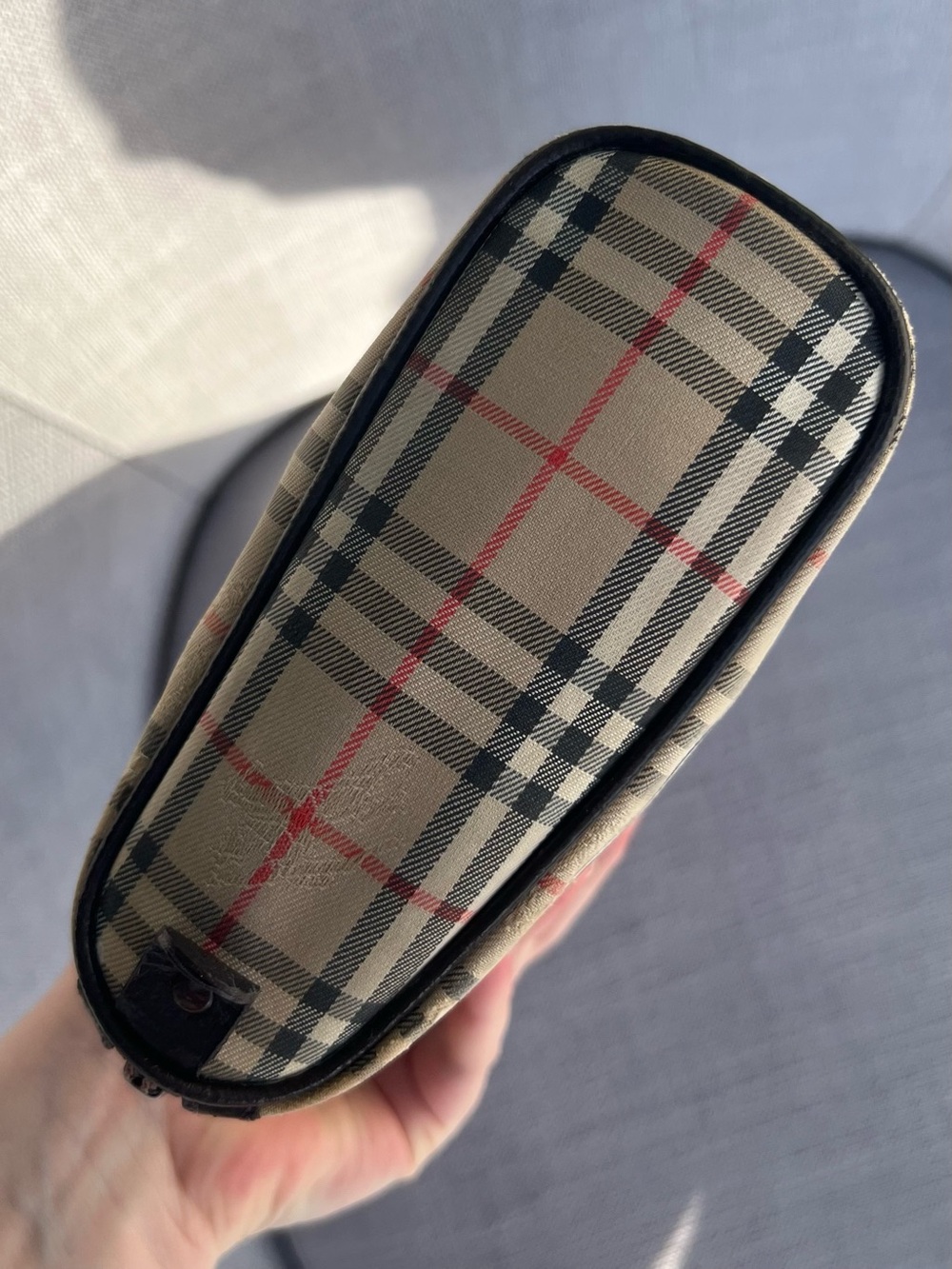 Burberrys plaid pouch cosmetic bag clutch - Picture 5 of 13